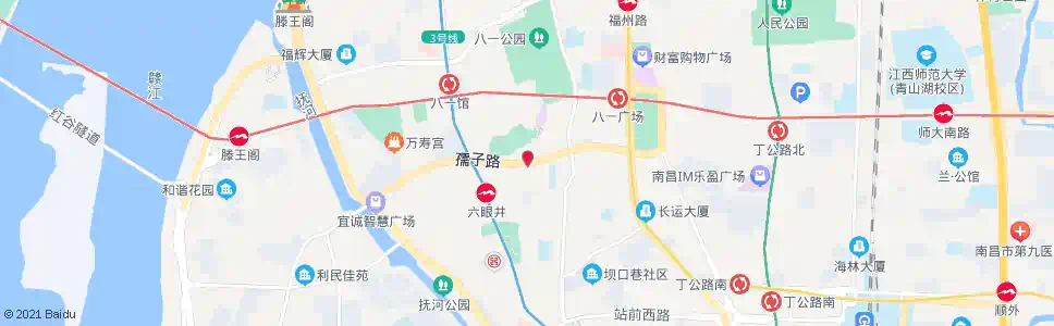 南昌南海行宫(巨人雷式学校总校)_公交站地图_南昌公交_妙搜公交查询2025