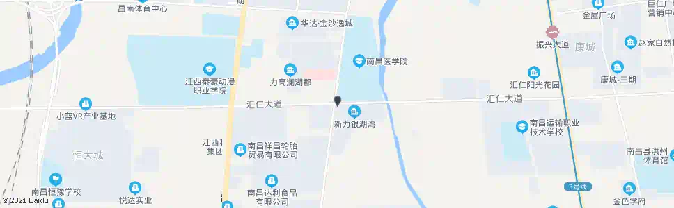 南昌汇仁大道西口_公交站地图_南昌公交_妙搜公交查询2025