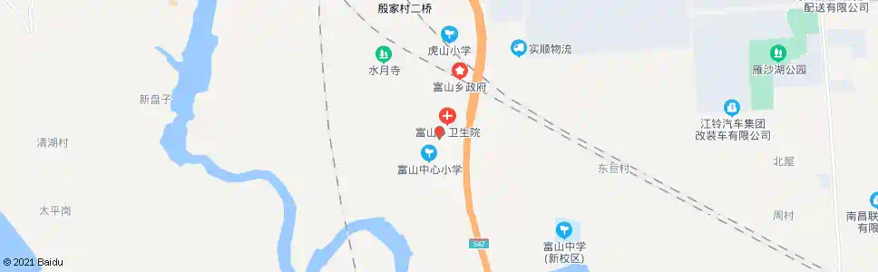 南昌富山交管站_公交站地图_南昌公交_妙搜公交查询2025