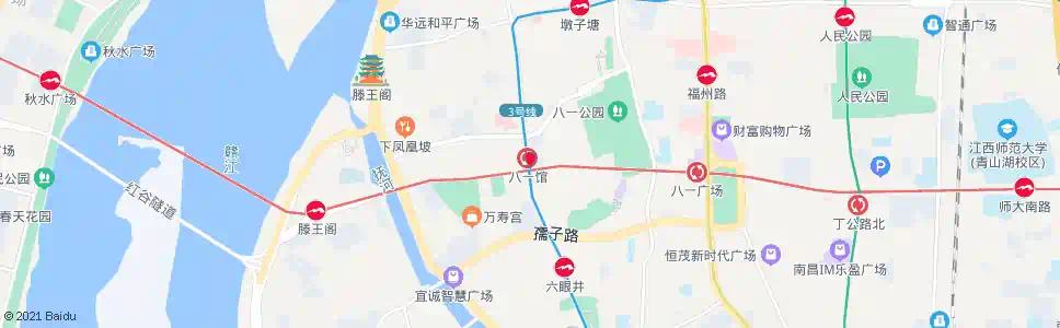 南昌八一馆站_公交站地图_南昌公交_妙搜公交查询2025