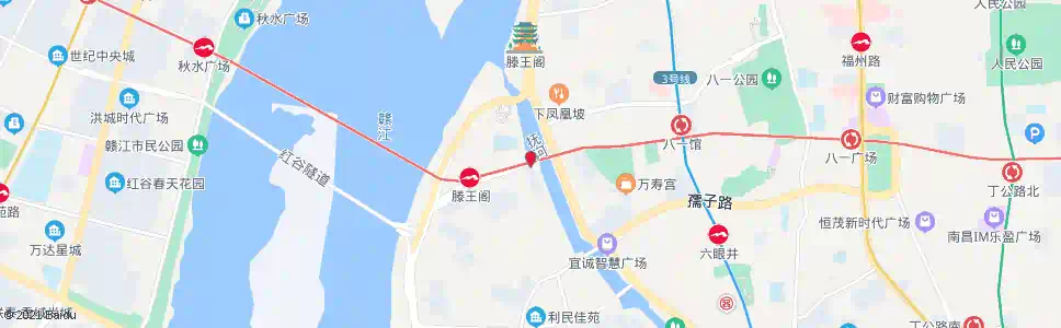 南昌中山桥_公交站地图_南昌公交_妙搜公交查询2025