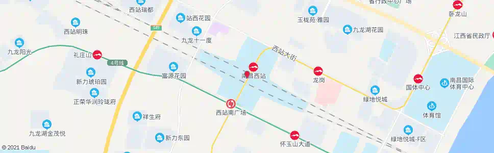 南昌象湖路西口_公交站地图_南昌公交_妙搜公交查询2025