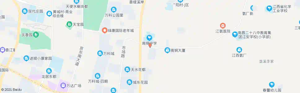 南昌江中二附医院_公交站地图_南昌公交_妙搜公交查询2025