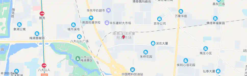 南昌水果批发市场(洪城一卡通营业点)_公交站地图_南昌公交_妙搜公交查询2025