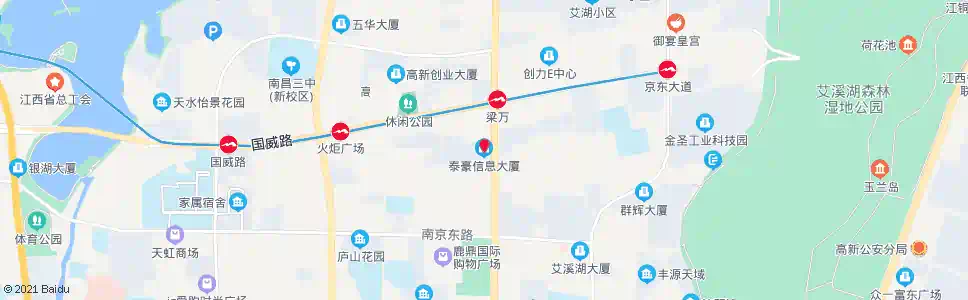 南昌泰豪高新科技园_公交站地图_南昌公交_妙搜公交查询2025