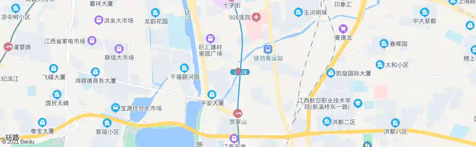 南昌京山北路中段_公交站地图_南昌公交_妙搜公交查询2025
