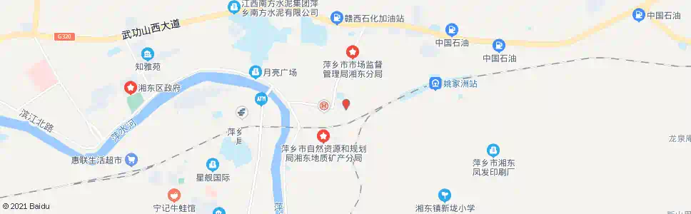 萍乡湘东地税局_公交站地图_萍乡公交_妙搜公交查询2025
