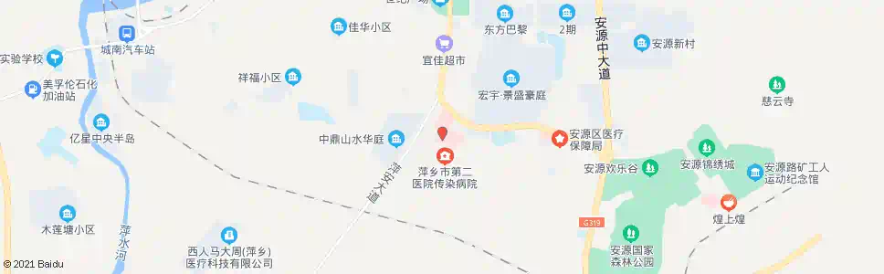 萍乡二医院_公交站地图_萍乡公交_妙搜公交查询2025