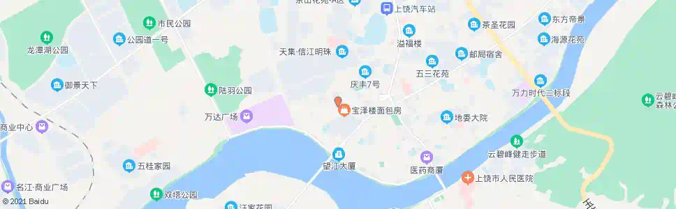 上饶宝泽楼_公交站地图_上饶公交_妙搜公交查询2025
