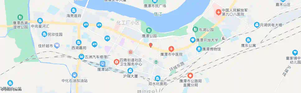 鹰潭中心广场_公交站地图_鹰潭公交_妙搜公交查询2025