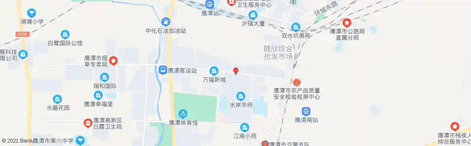 鹰潭越峰花园_公交站地图_鹰潭公交_妙搜公交查询2025
