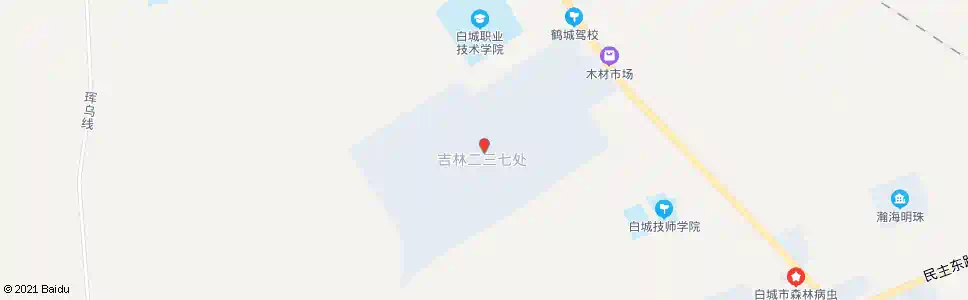 白城二三七处_公交站地图_白城公交_妙搜公交查询2025
