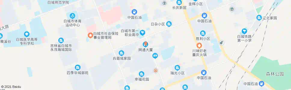 白城网通大厦_公交站地图_白城公交_妙搜公交查询2025