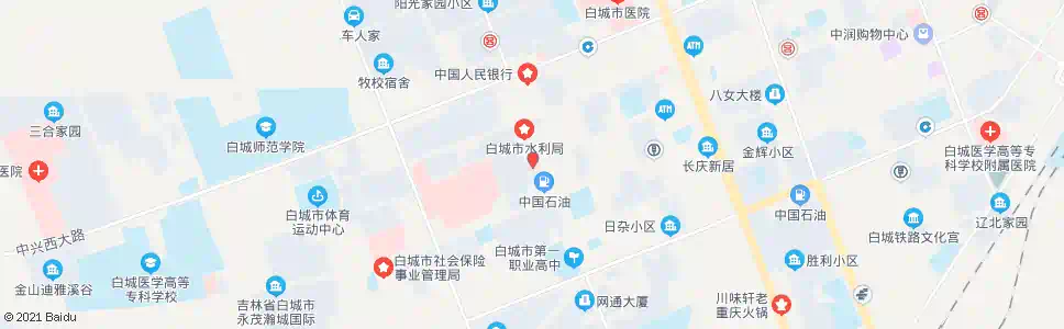 白城整骨医院_公交站地图_白城公交_妙搜公交查询2025