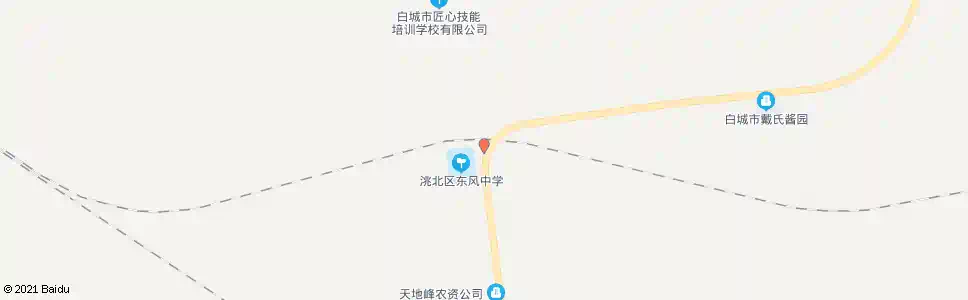 白城东风中队_公交站地图_白城公交_妙搜公交查询2025