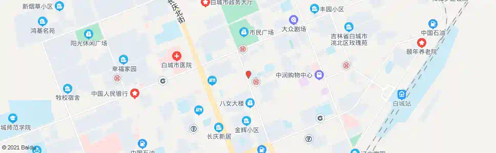 白城金辉邮局_公交站地图_白城公交_妙搜公交查询2025