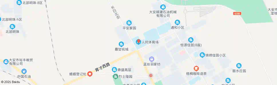 白城人民体育场_公交站地图_白城公交_妙搜公交查询2025