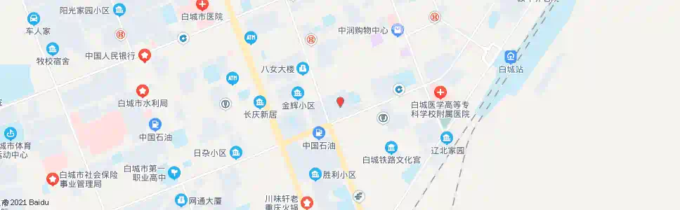 白城红叶小区_公交站地图_白城公交_妙搜公交查询2025