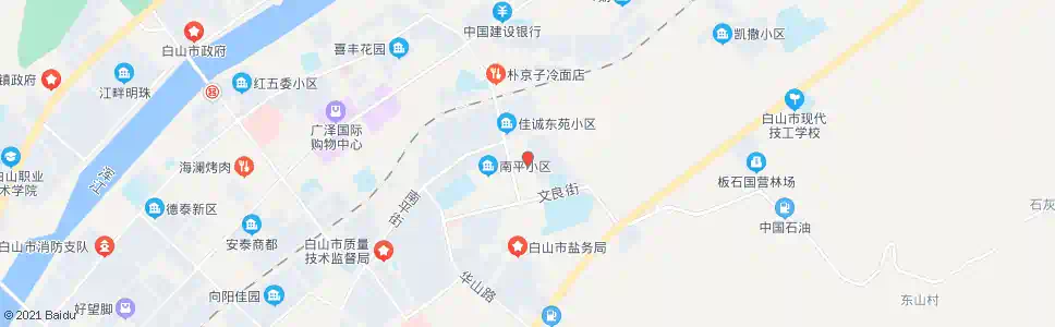 白山解放中学_公交站地图_白山公交_妙搜公交查询2025