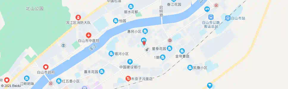白山沿江小学_公交站地图_白山公交_妙搜公交查询2025