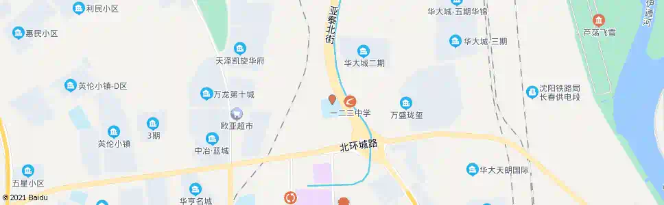 长春市一二三中学_公交站地图_长春公交_妙搜公交查询2025