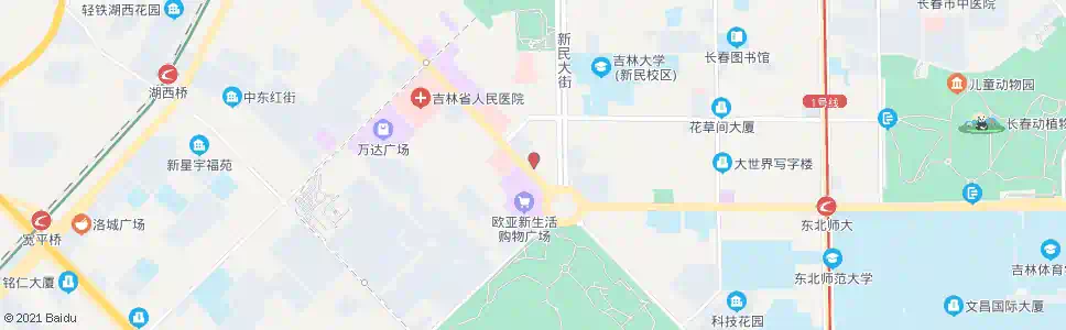 长春新民广场(北口)_公交站地图_长春公交_妙搜公交查询2025