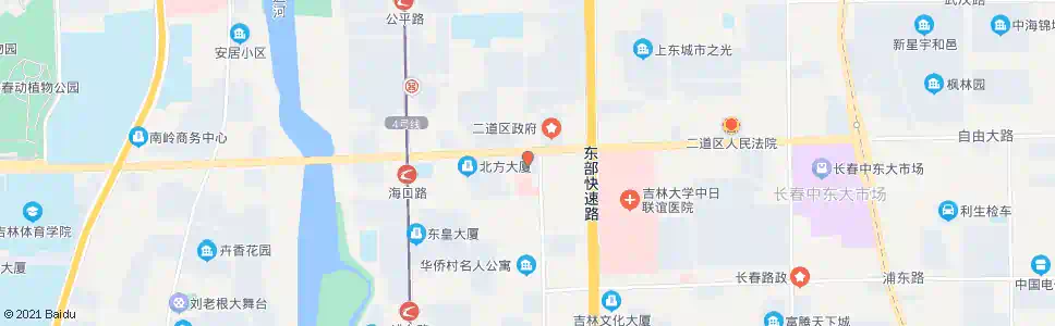 长春开发大厦_公交站地图_长春公交_妙搜公交查询2025