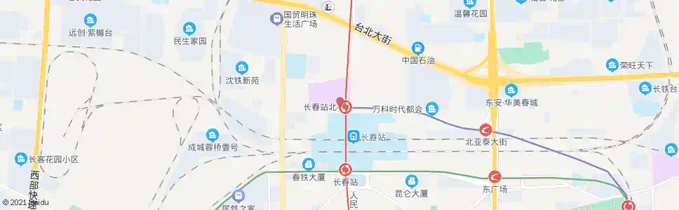 长春长春站北口_公交站地图_长春公交_妙搜公交查询2025