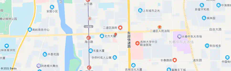 长春深圳街_公交站地图_长春公交_妙搜公交查询2025
