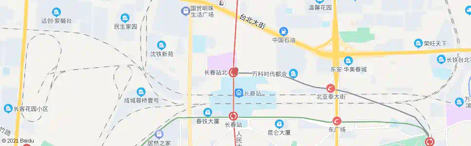 长春长春北站_公交站地图_长春公交_妙搜公交查询2025