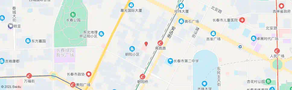 长春市二院_公交站地图_长春公交_妙搜公交查询2025