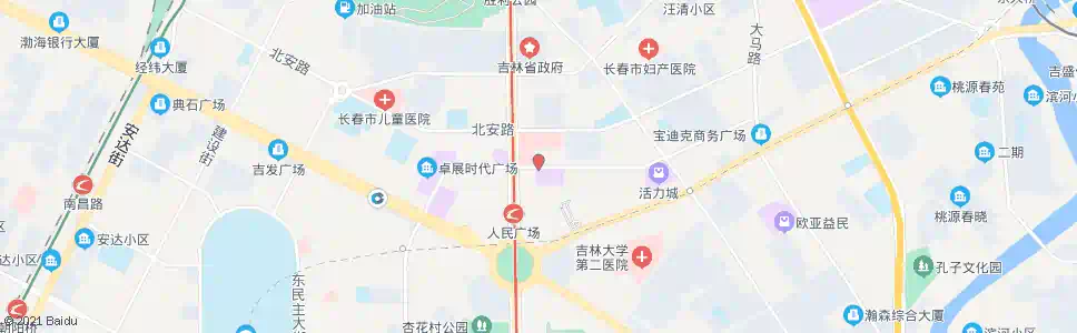 长春人民大街_公交站地图_长春公交_妙搜公交查询2025