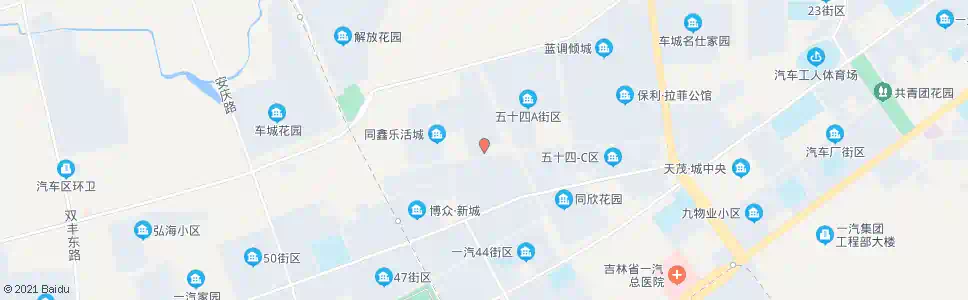 长春五十四B街区_公交站地图_长春公交_妙搜公交查询2025