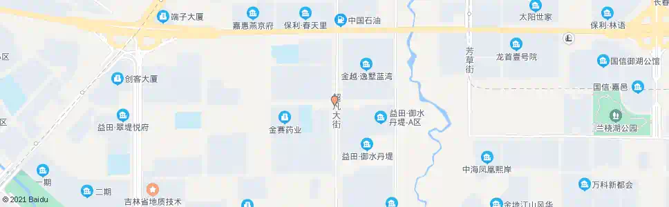 长春超凡大街(越达路)_公交站地图_长春公交_妙搜公交查询2025