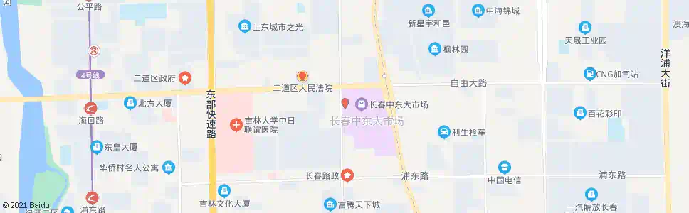 长春中东大市场(19号门)_公交站地图_长春公交_妙搜公交查询2025