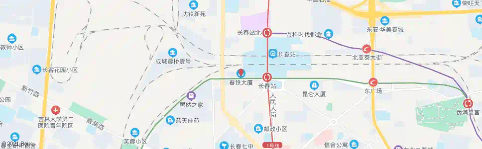 长春网通大厦_公交站地图_长春公交_妙搜公交查询2025
