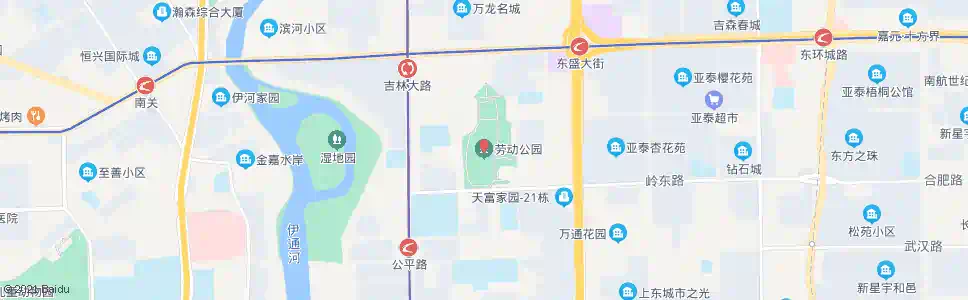 长春劳动公园_公交站地图_长春公交_妙搜公交查询2025
