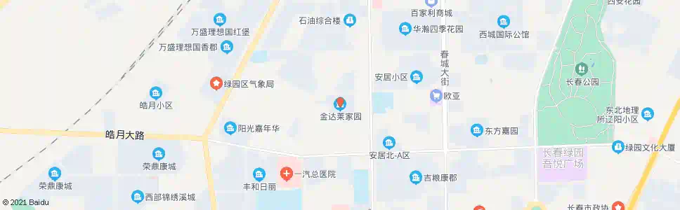 长春金达莱家园_公交站地图_长春公交_妙搜公交查询2025