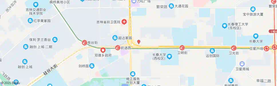 长春前进广场_公交站地图_长春公交_妙搜公交查询2025