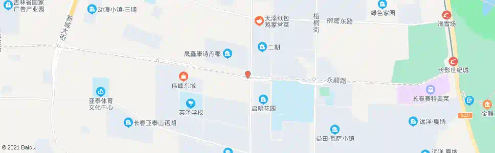长春聚业大街_公交站地图_长春公交_妙搜公交查询2025