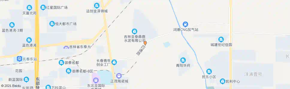 长春亚泰水泥厂_公交站地图_长春公交_妙搜公交查询2025