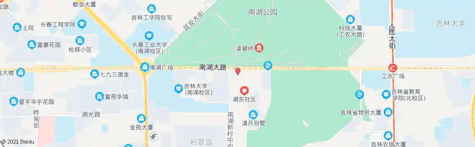 长春南湖新村_公交站地图_长春公交_妙搜公交查询2025