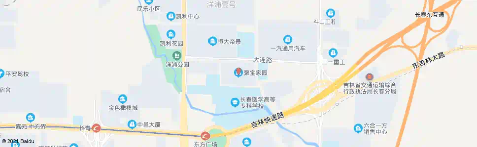 长春聚宝家园_公交站地图_长春公交_妙搜公交查询2025