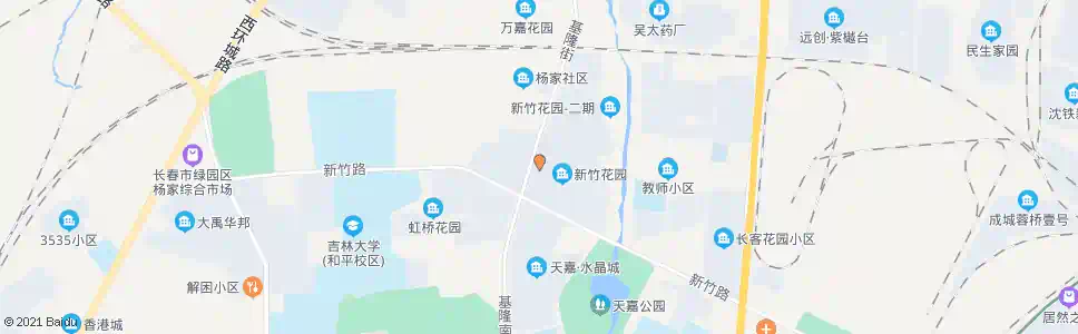 长春新竹小区西门_公交站地图_长春公交_妙搜公交查询2025
