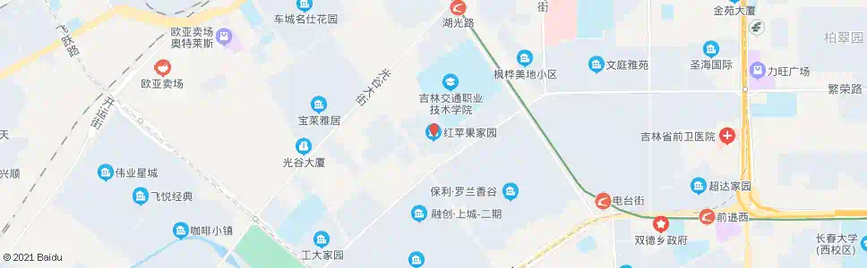 长春红苹果家园_公交站地图_长春公交_妙搜公交查询2025