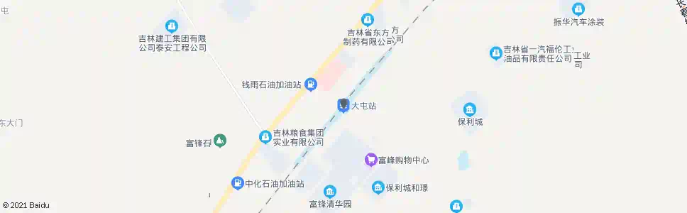长春大屯镇_公交站地图_长春公交_妙搜公交查询2025