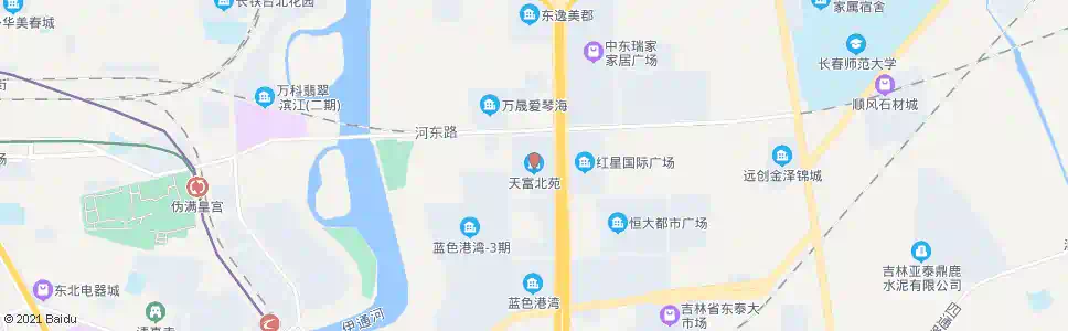 长春天富北苑_公交站地图_长春公交_妙搜公交查询2025