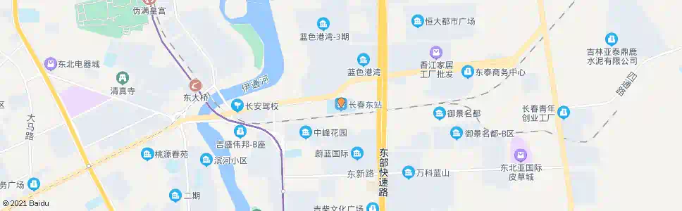 长春长春东站_公交站地图_长春公交_妙搜公交查询2025