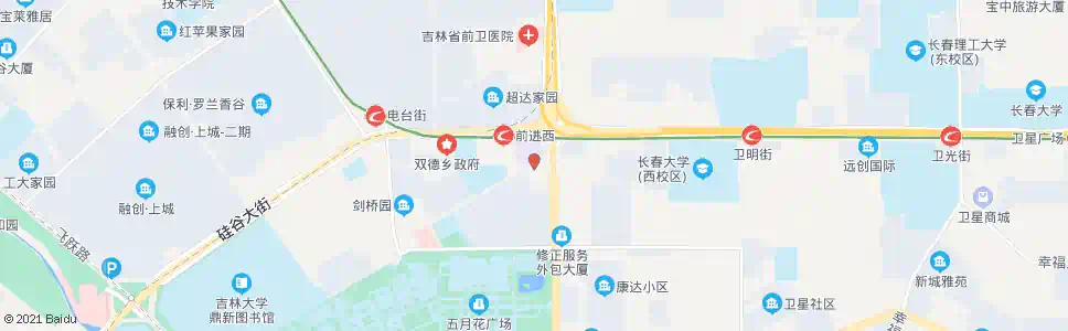 长春吉大南校(前进大街)_公交站地图_长春公交_妙搜公交查询2025