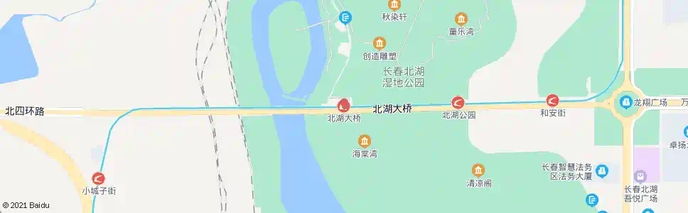 长春北湖大桥_公交站地图_长春公交_妙搜公交查询2025